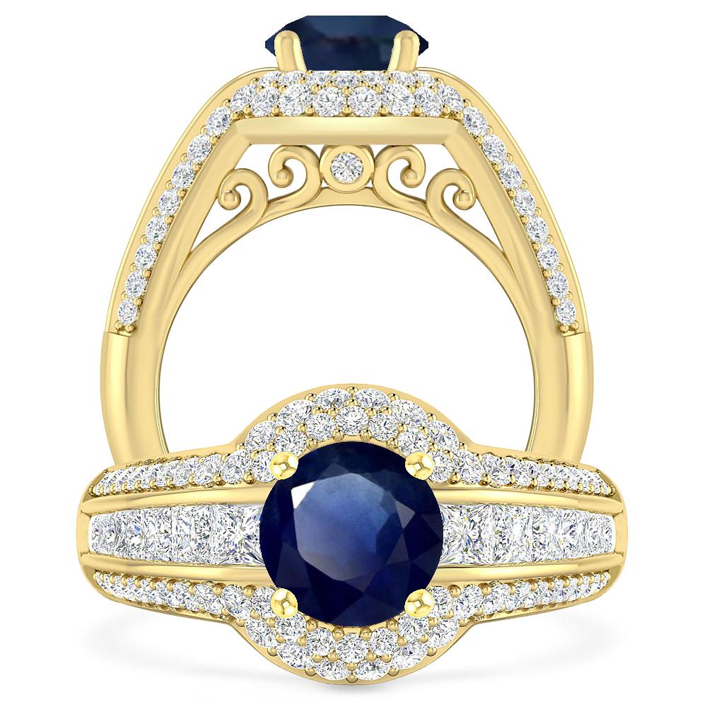 Yellow Gold - Sapphire