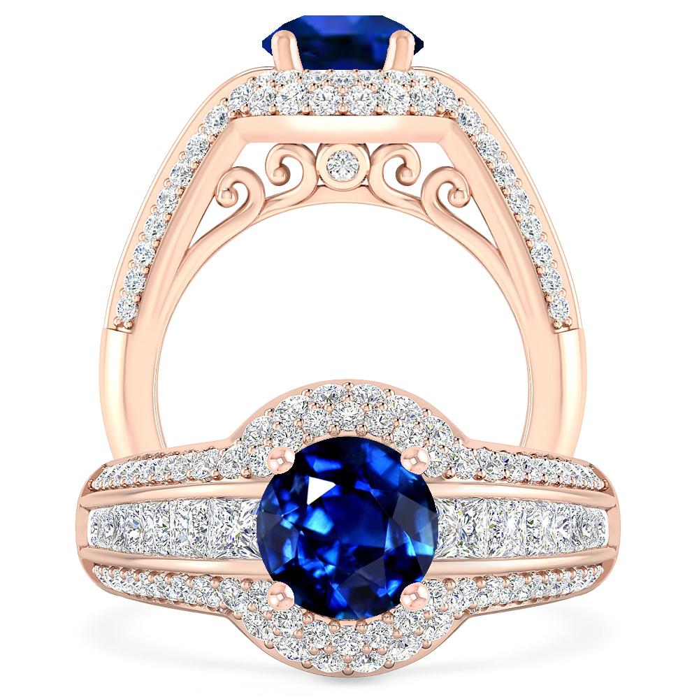 Rose Gold - Sapphire