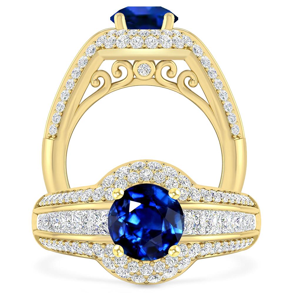 Yellow Gold - Sapphire