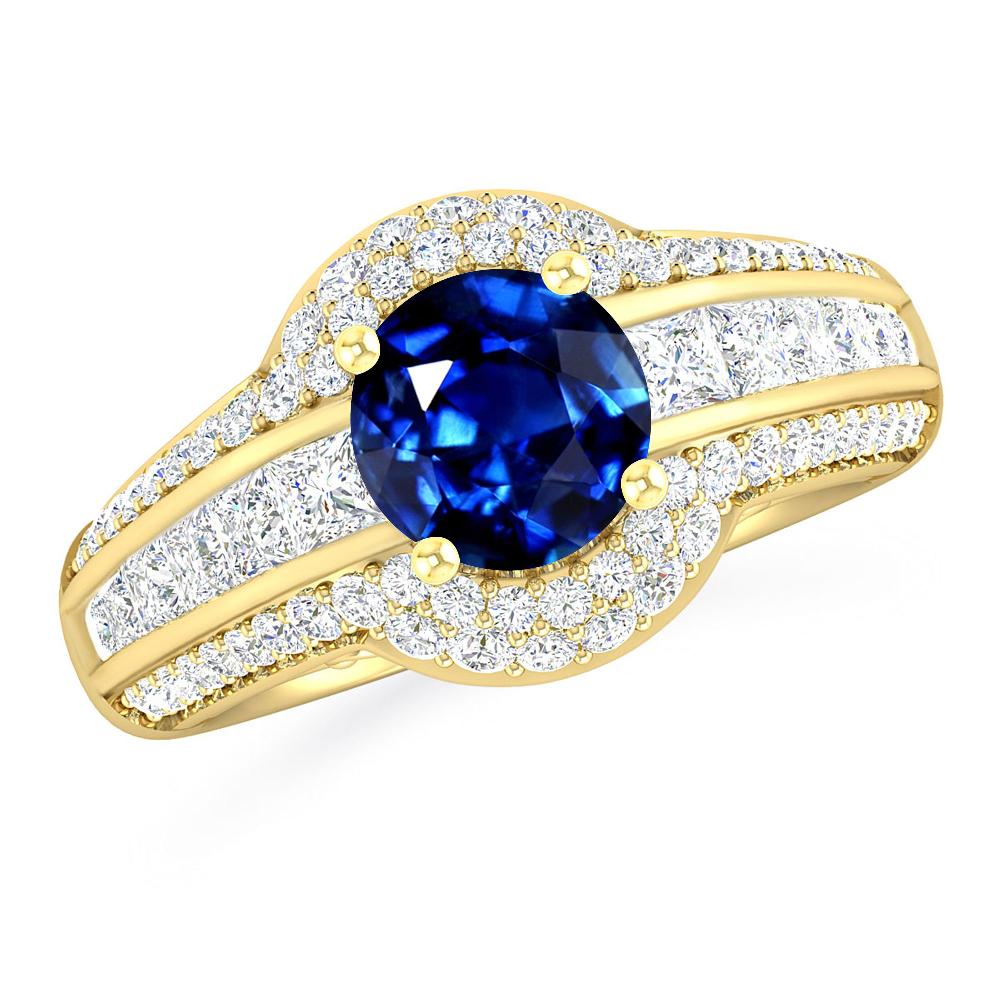 Yellow Gold - Sapphire