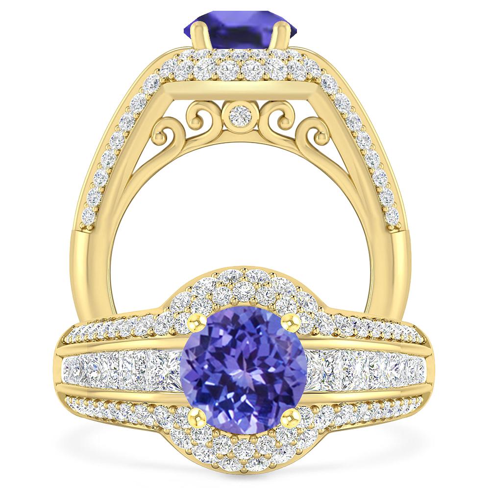 Yellow Gold - Tanzanite