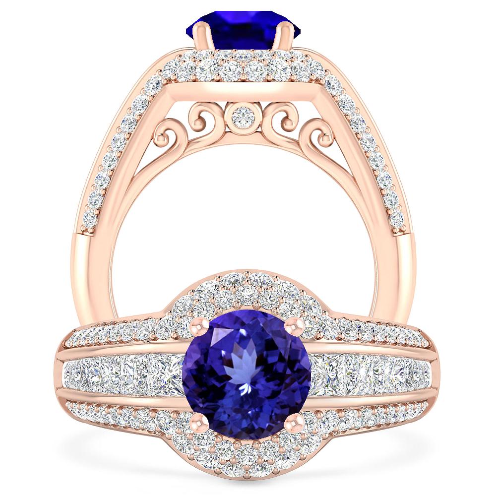 Rose Gold - Tanzanite