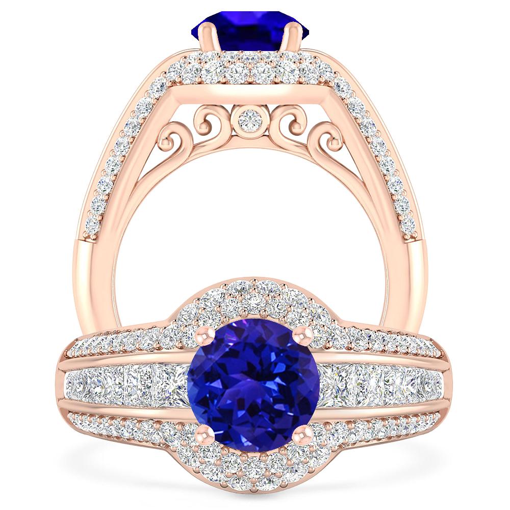 Rose Gold - Tanzanite