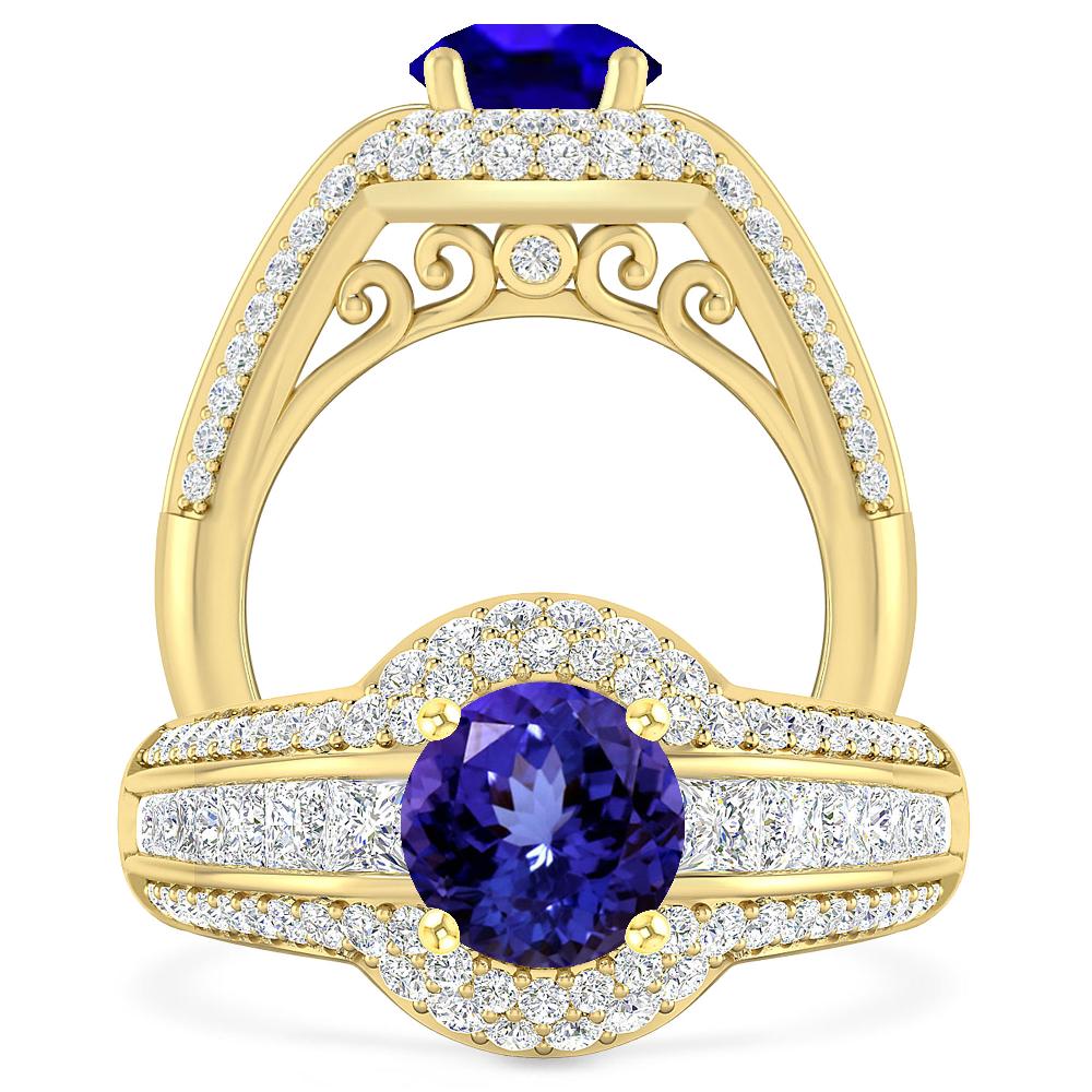 Yellow Gold - Tanzanite