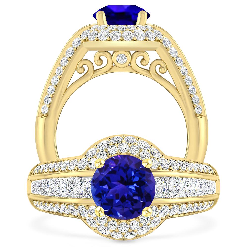 Yellow Gold - Tanzanite