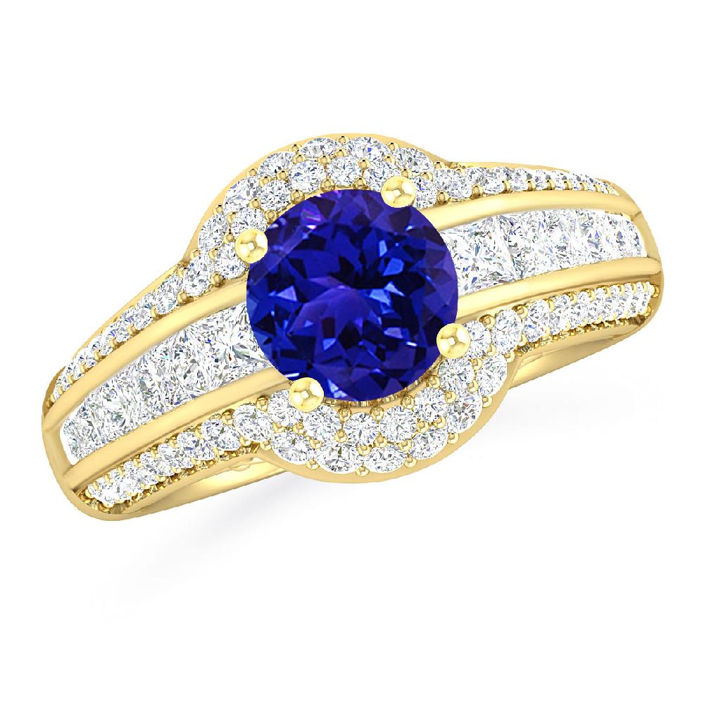 Yellow Gold - Tanzanite