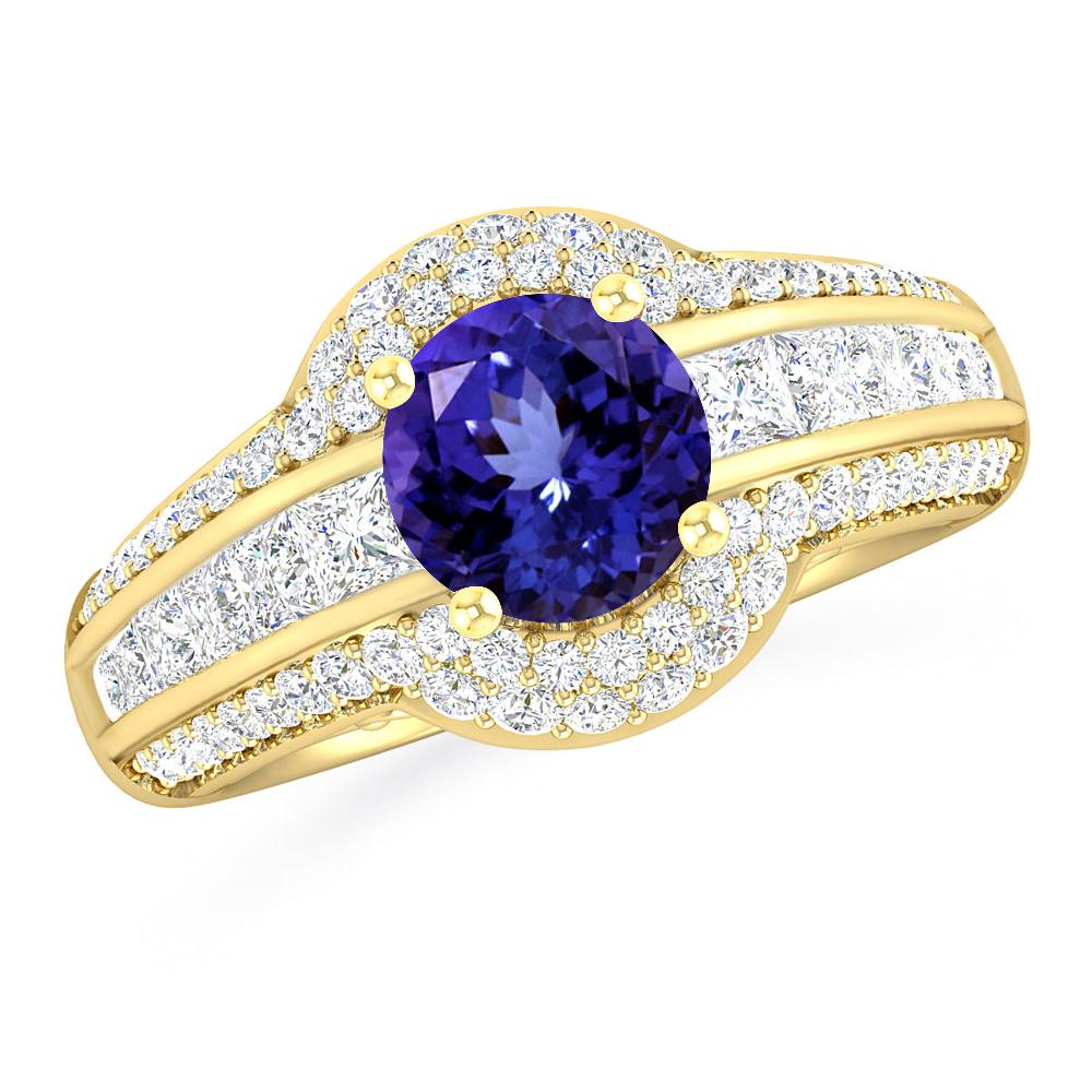 Yellow Gold - Tanzanite