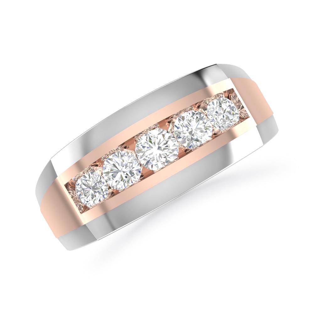 Rose Gold/White Gold - Round