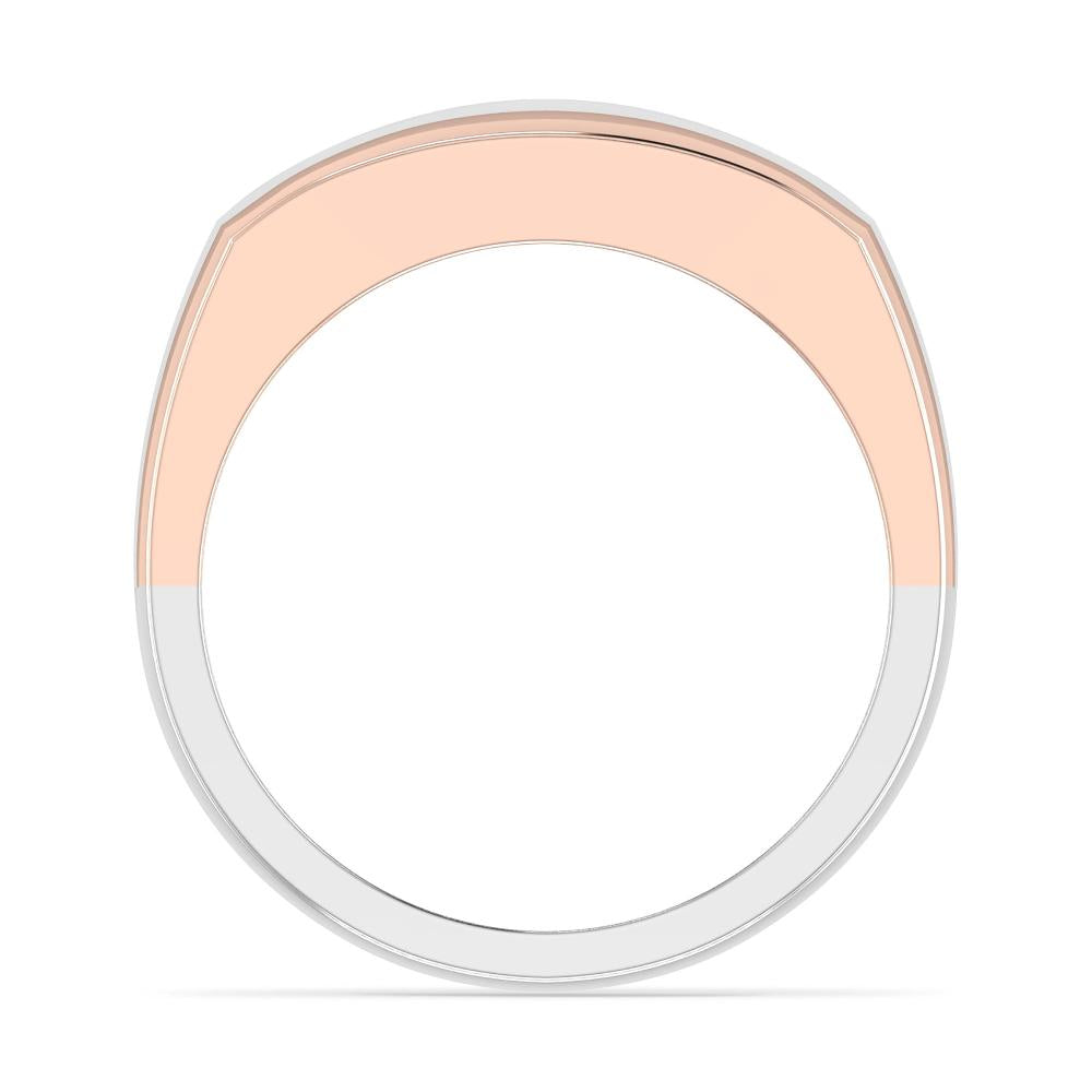 White Gold/Rose Gold - Round