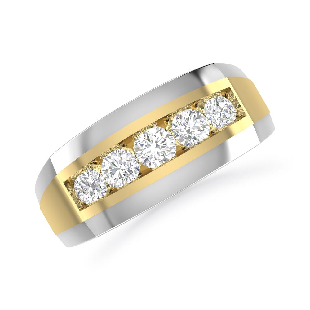 Yellow Gold/White Gold - Round