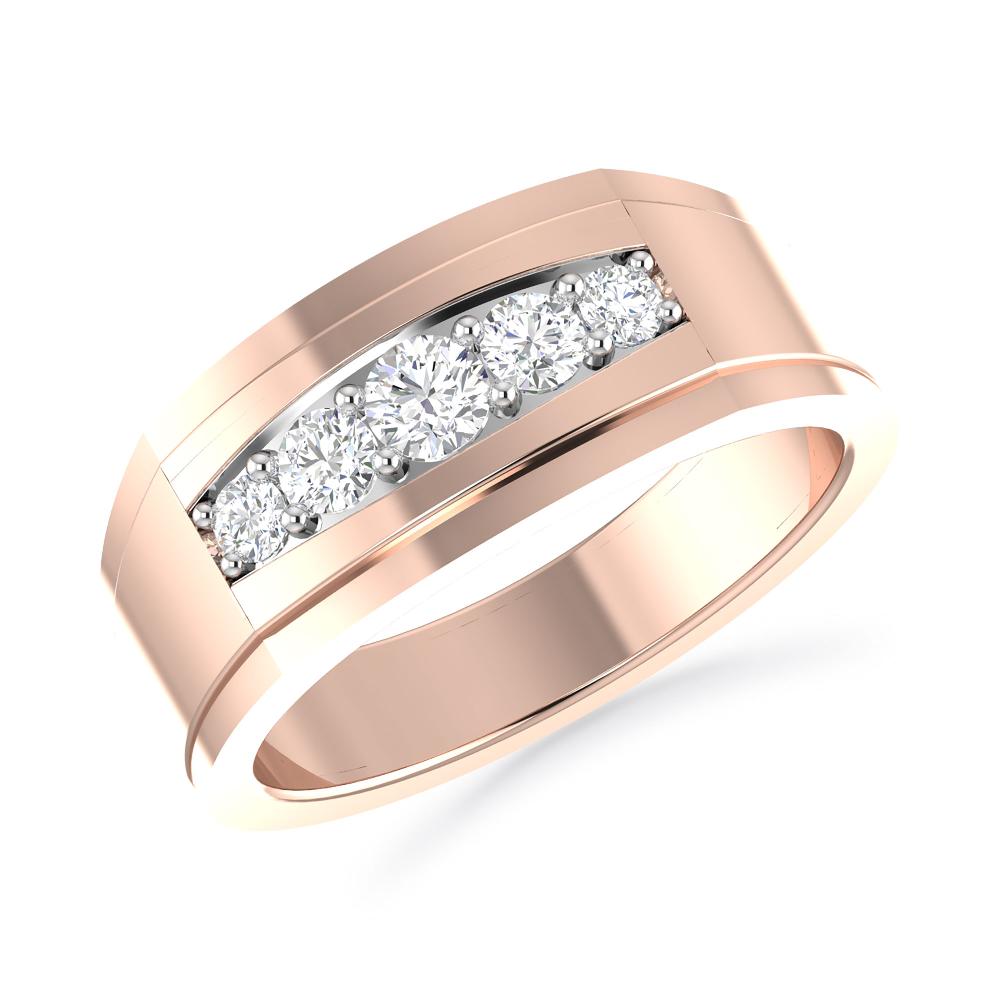 Rose Gold/White Gold - Round