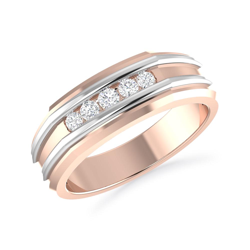 Rose Gold/White Gold - Round