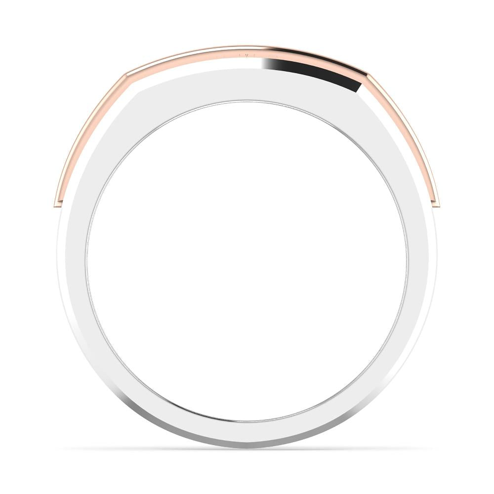 White Gold/Rose Gold - Round