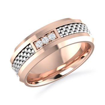 Rose Gold/White Gold - Round