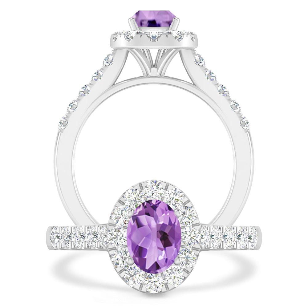 White Gold - Amethyst