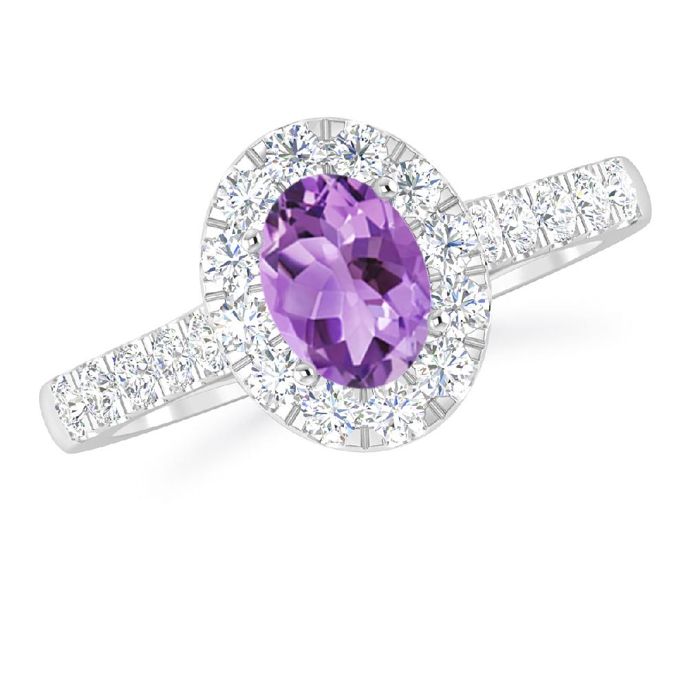 White Gold - Amethyst