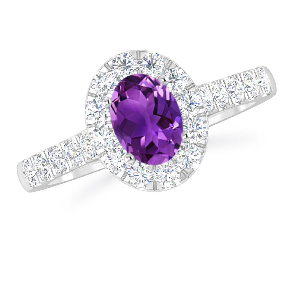 White Gold - Amethyst