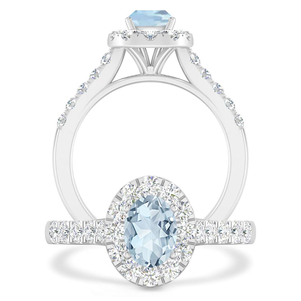 White Gold - Aquamarine