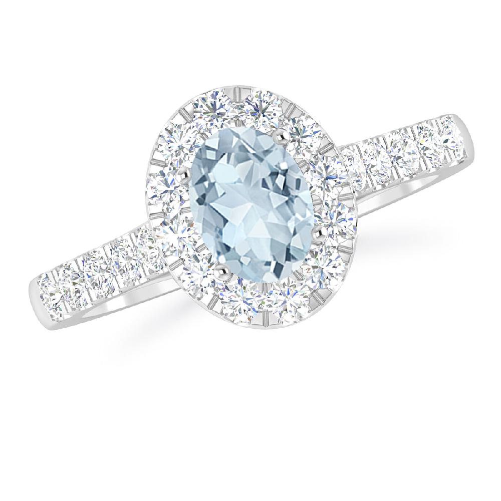 White Gold - Aquamarine