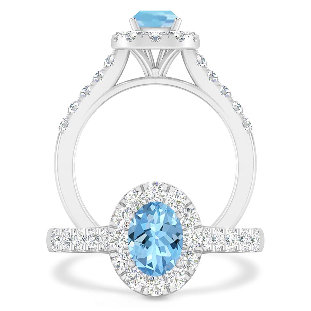 White Gold - Aquamarine