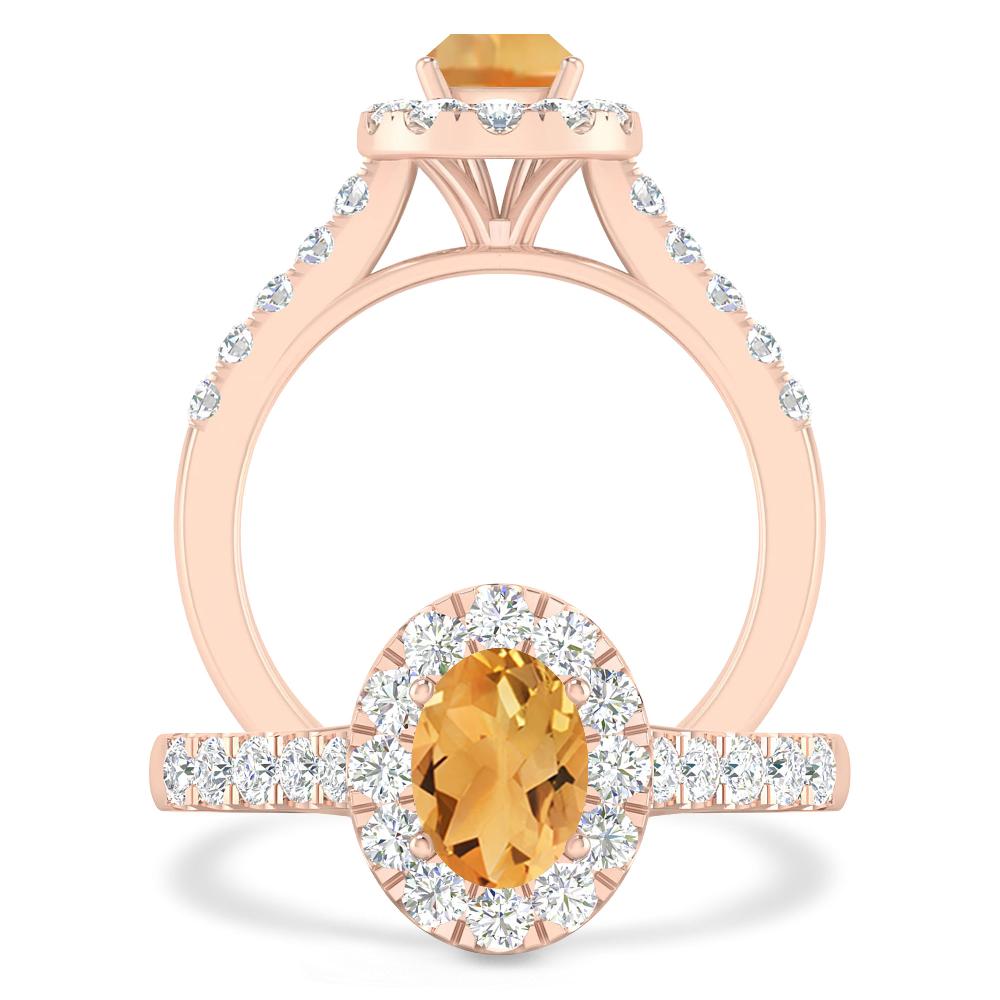 Rose Gold - Citrine