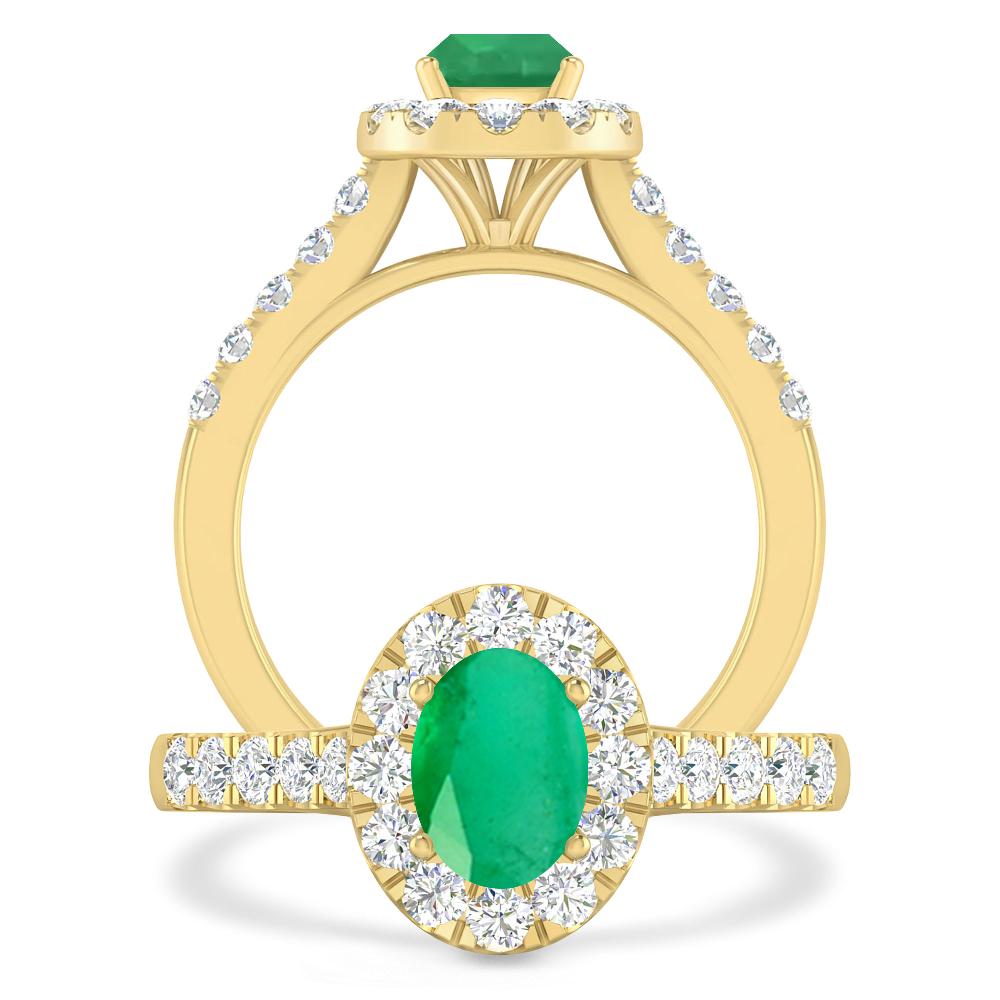 Yellow Gold - Emerald