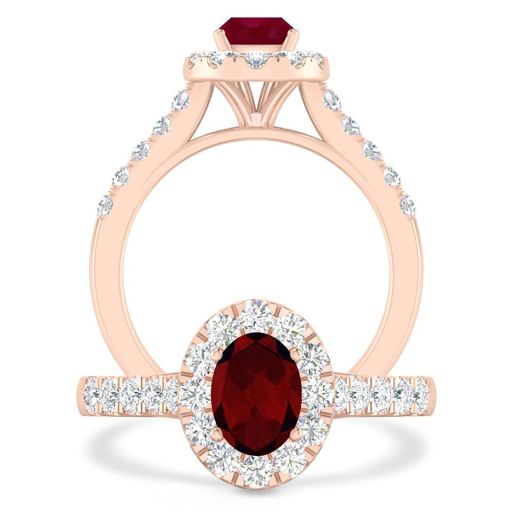 Rose Gold - Garnet