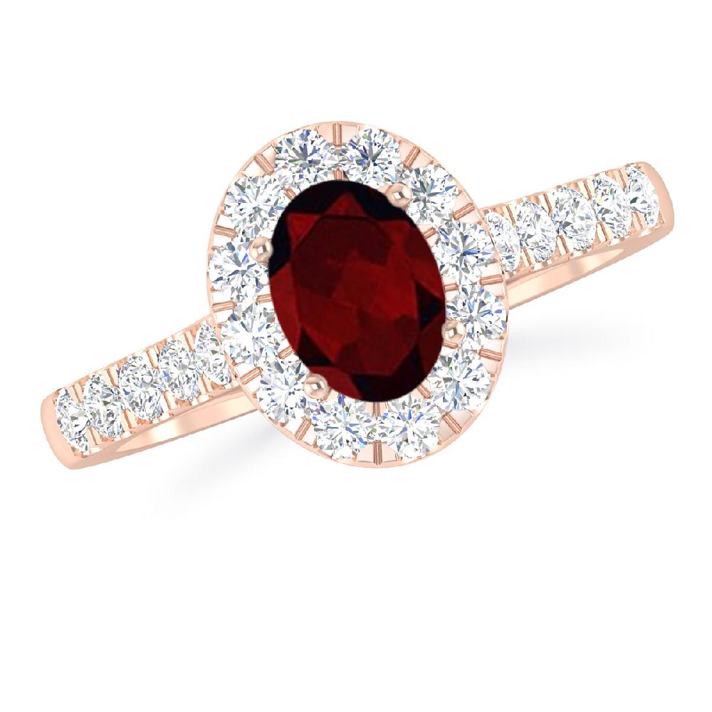 Rose Gold - Garnet