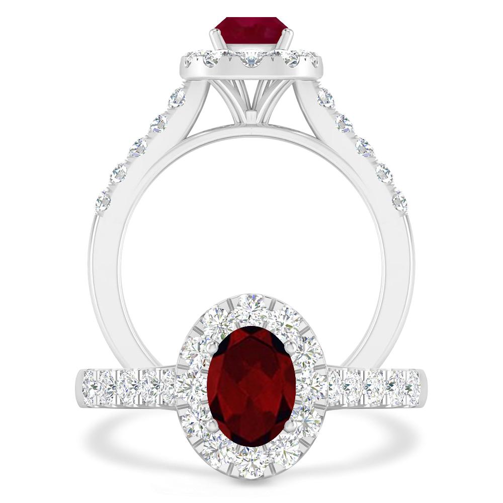 White Gold - Garnet