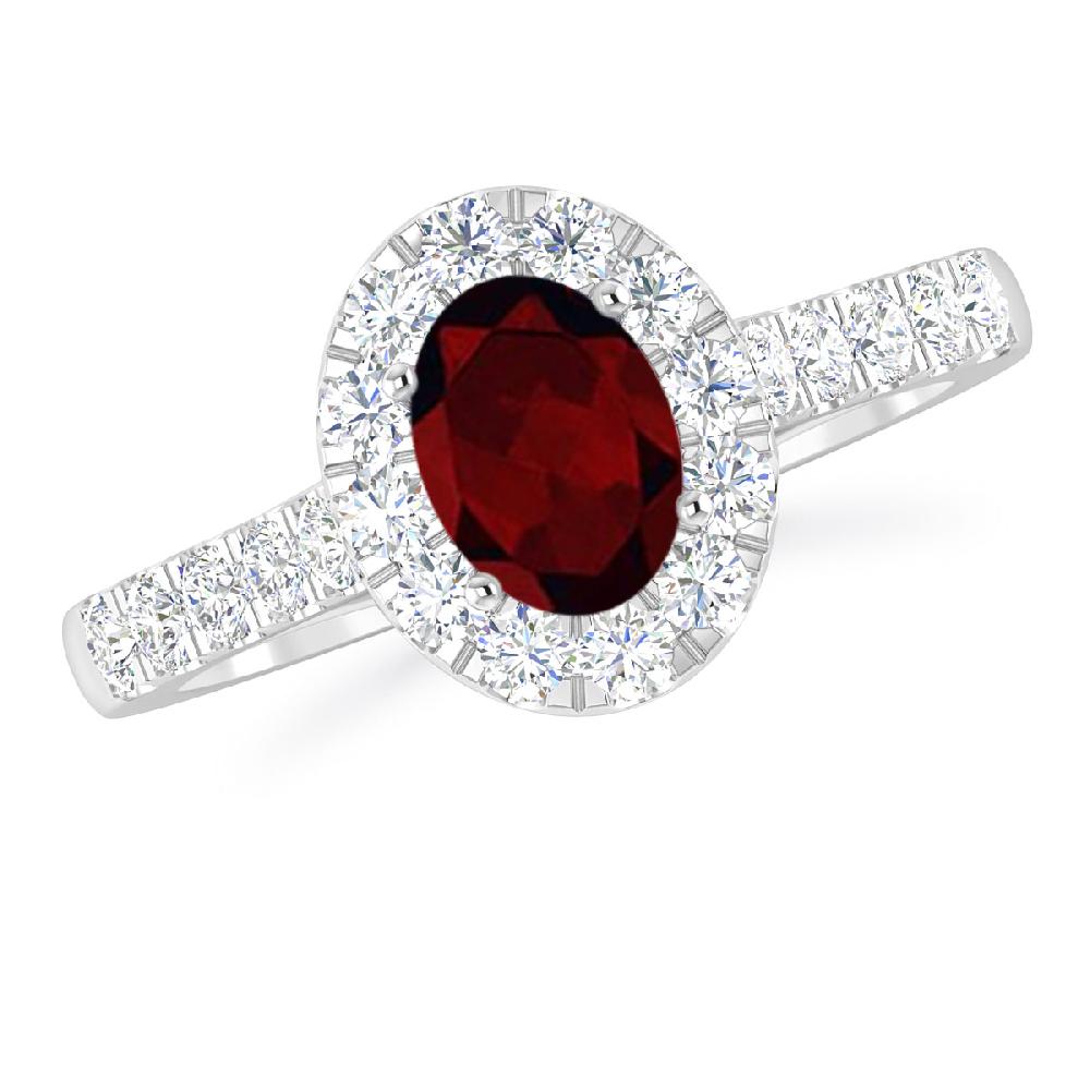 White Gold - Garnet