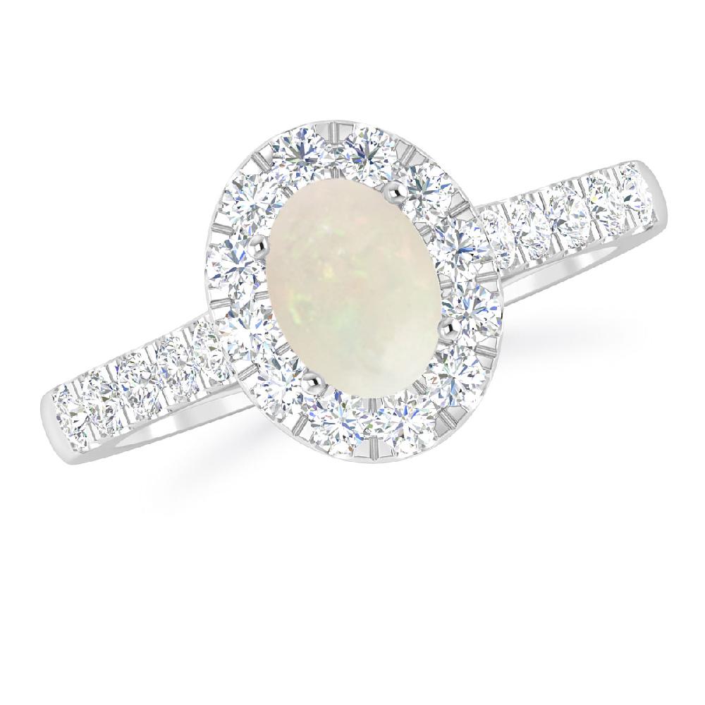 White Gold - Opal