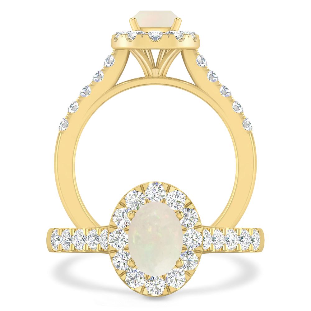 Yellow Gold - Opal