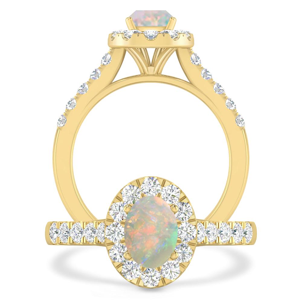 Yellow Gold - Opal