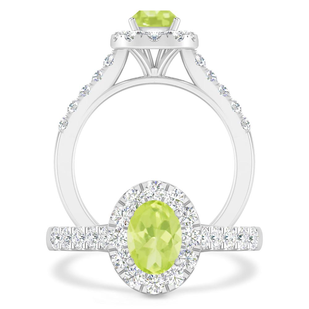 White Gold - Peridot