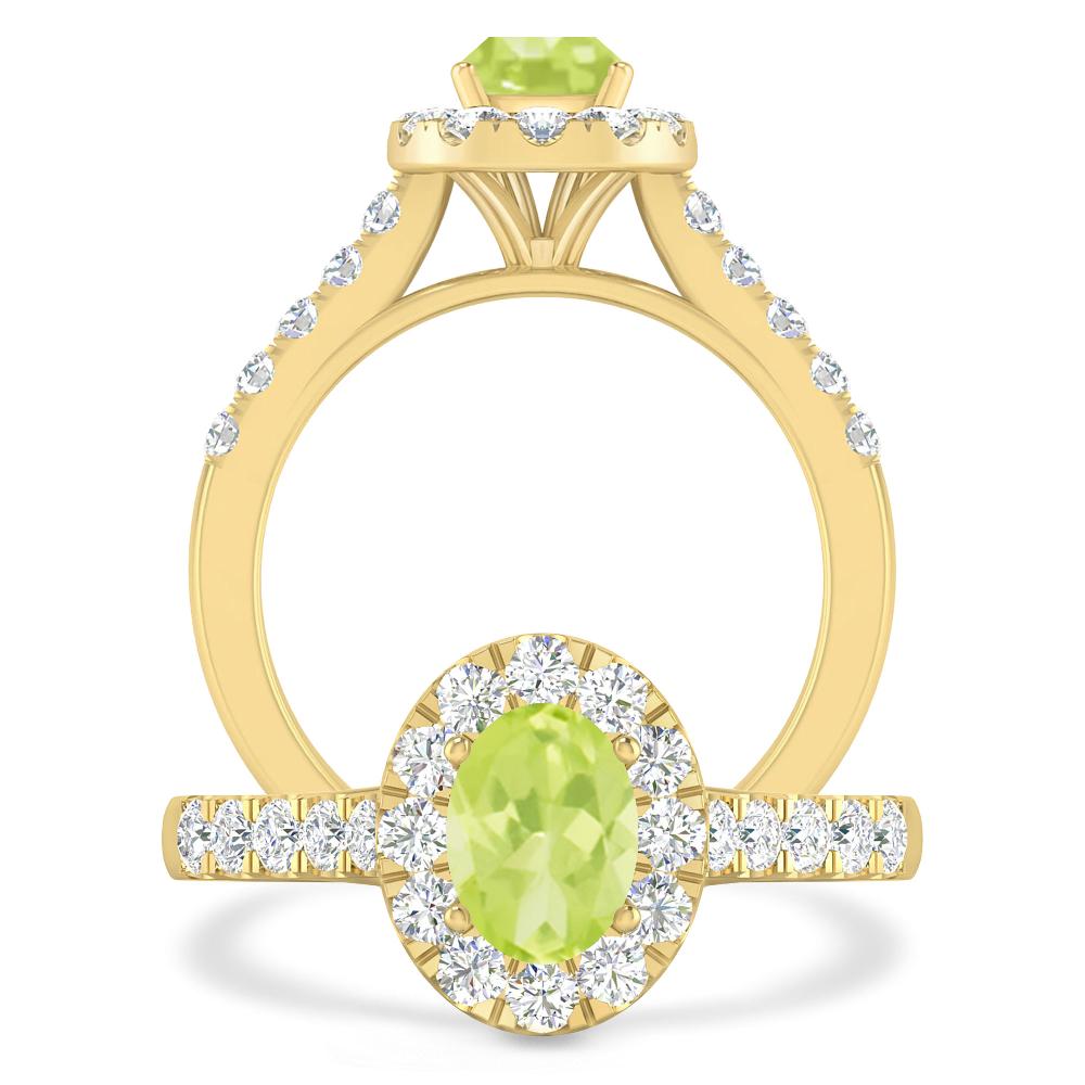 Yellow Gold - Peridot