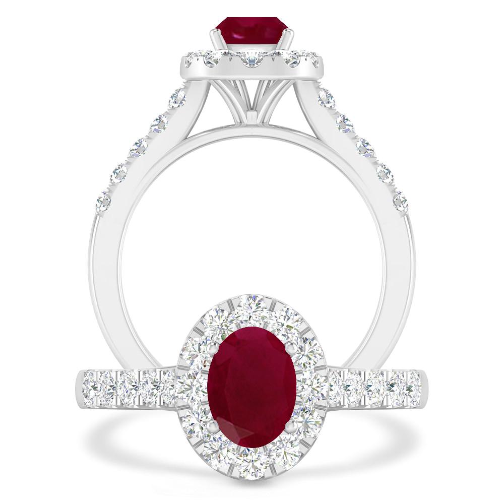 White Gold - Ruby