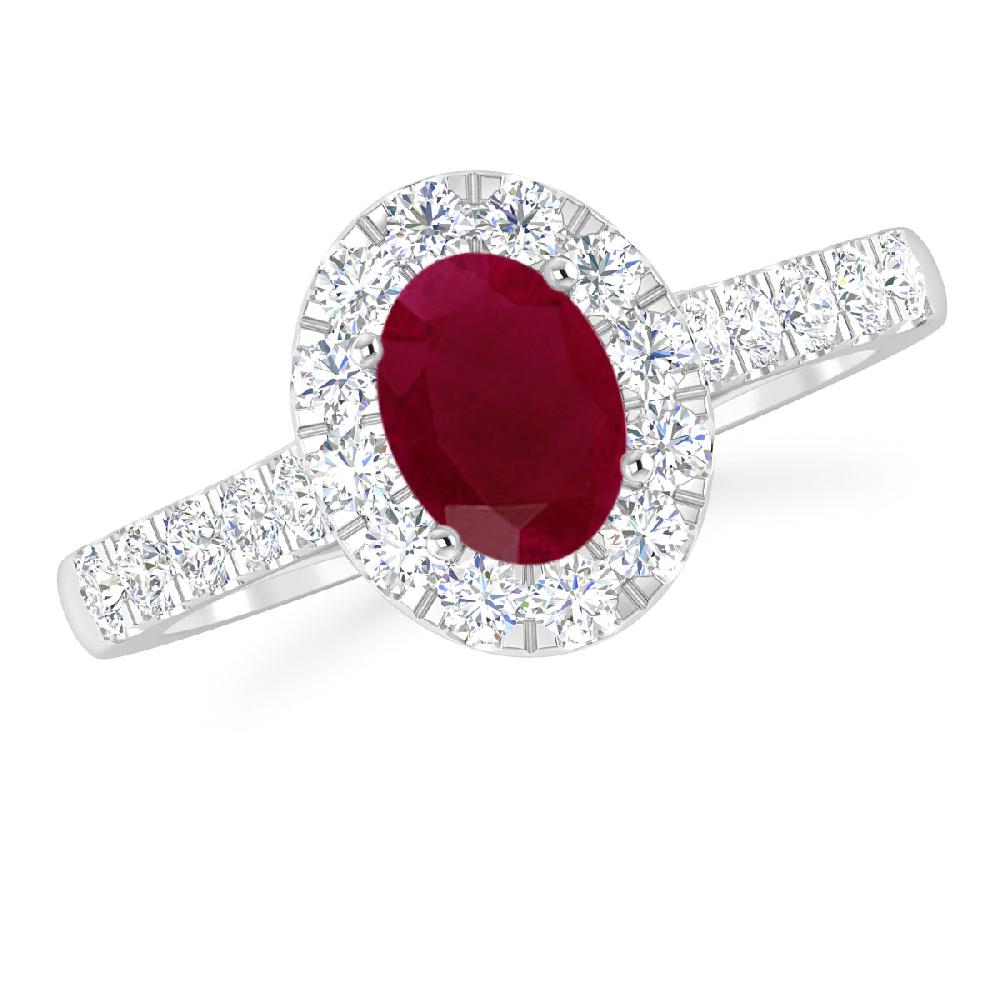 White Gold - Ruby