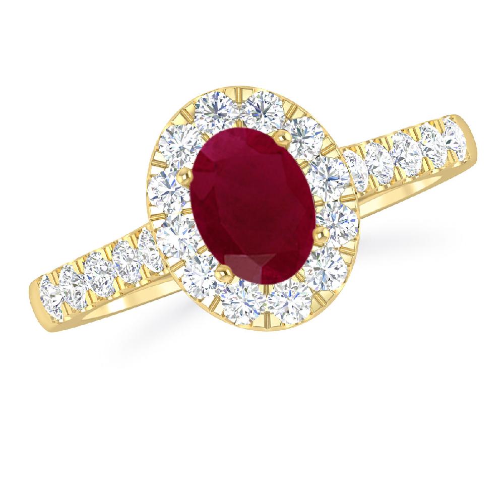 Yellow Gold - Ruby