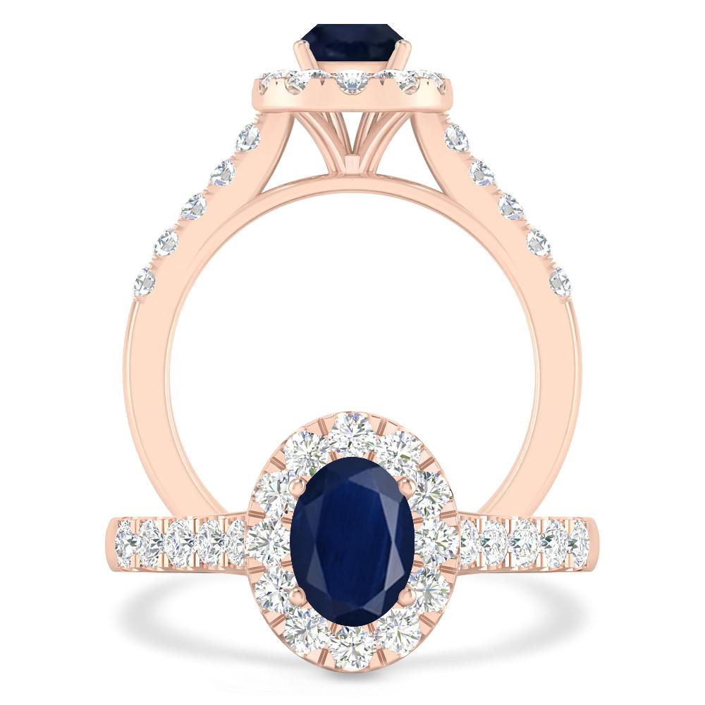 Rose Gold - Sapphire