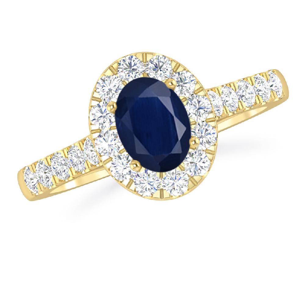 Yellow Gold - Sapphire