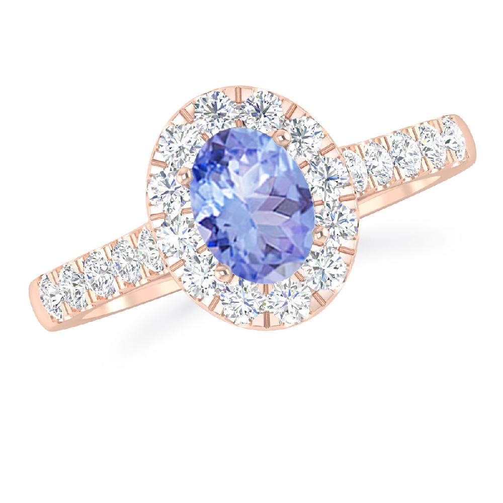 Rose Gold - Tanzanite