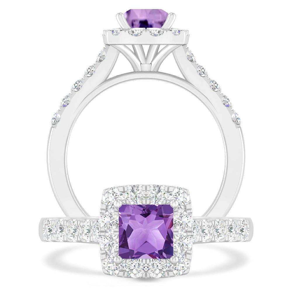 White Gold - Amethyst