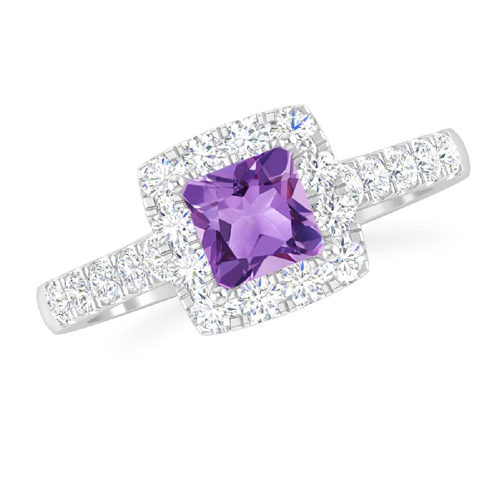 White Gold - Amethyst