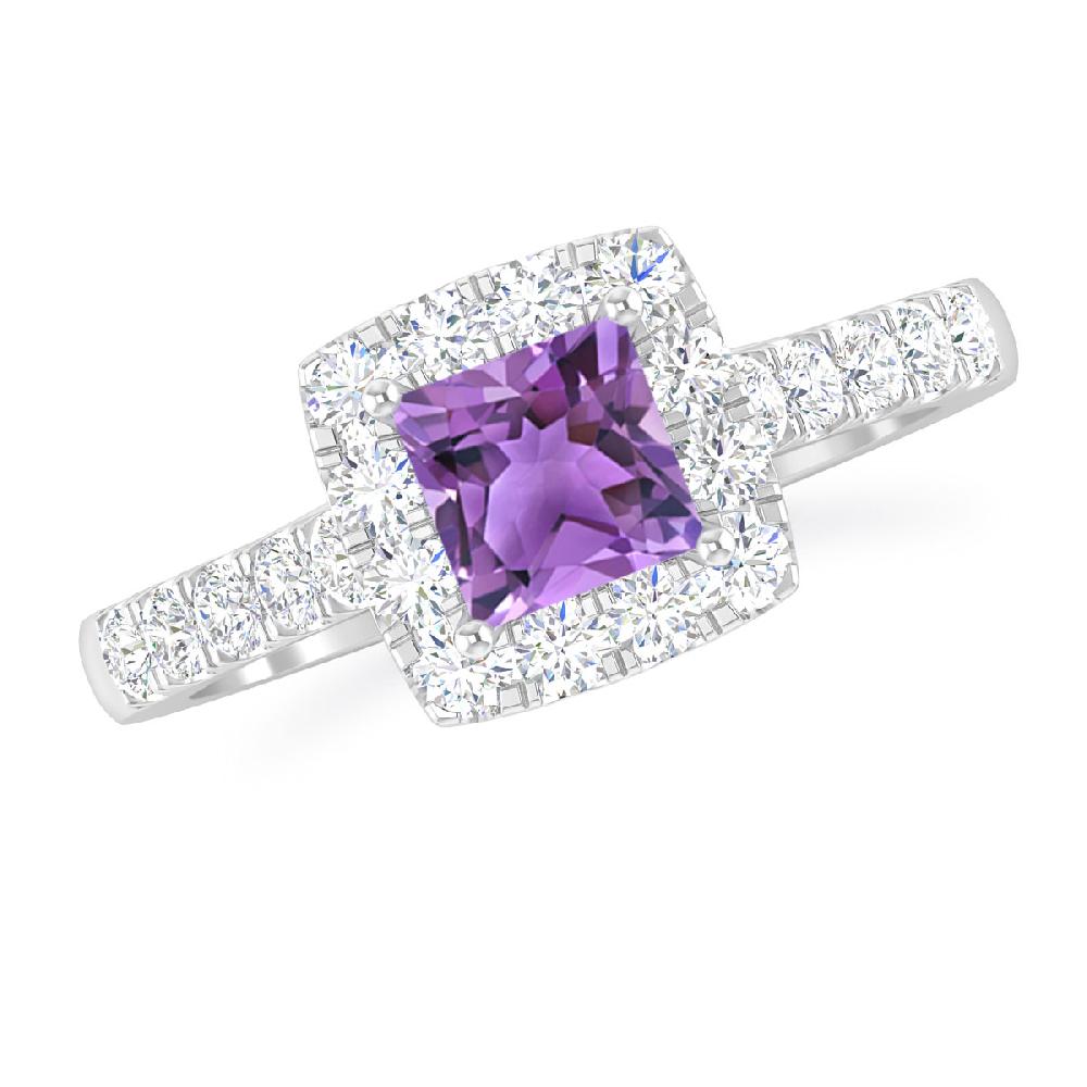 White Gold - Amethyst