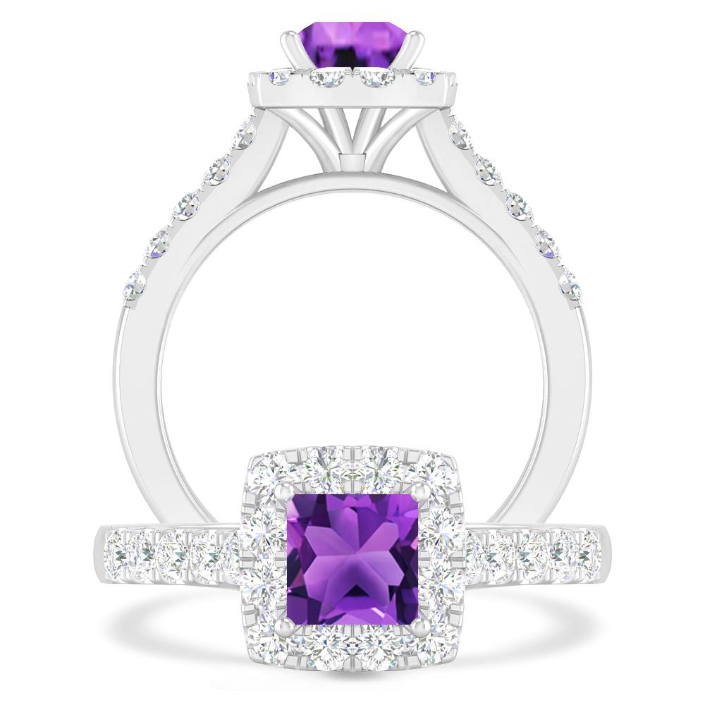 White Gold - Amethyst