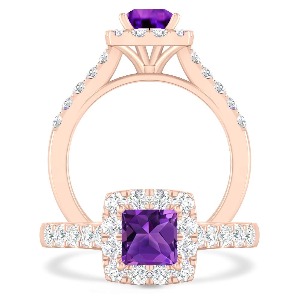 Rose Gold - Amethyst