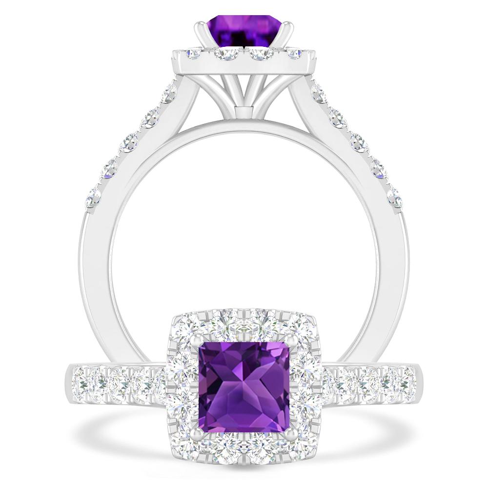 White Gold - Amethyst