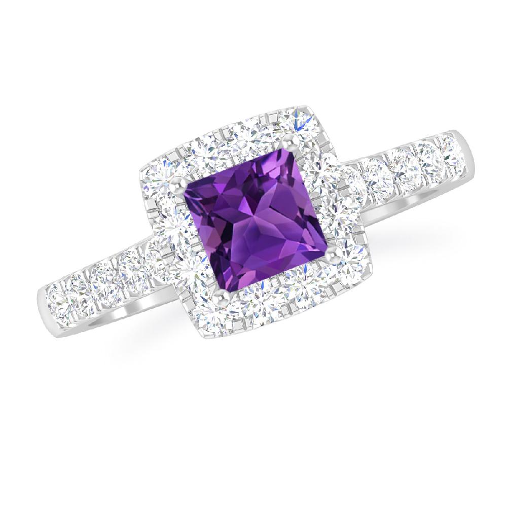 White Gold - Amethyst