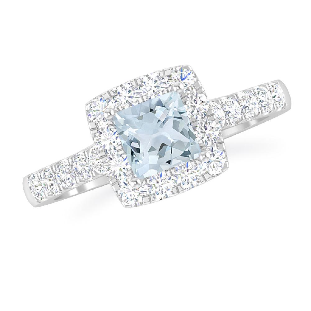 White Gold - Aquamarine