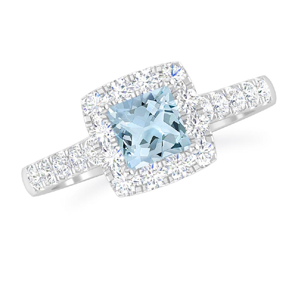 White Gold - Aquamarine